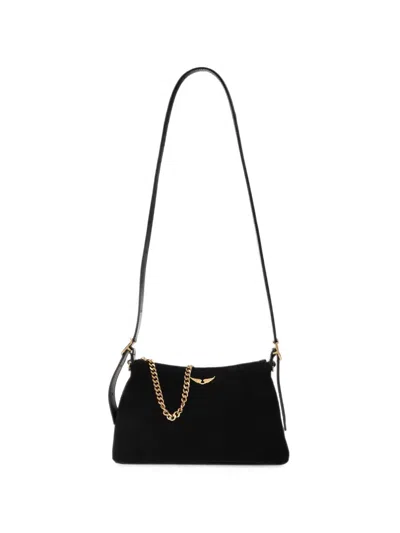Zadig & Voltaire Suede Bag With Logo In Pattern