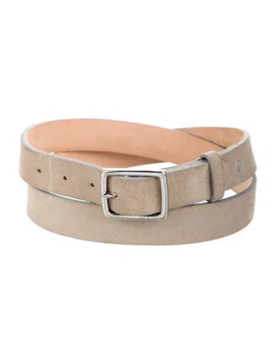 Pre-owned Zadig & Voltaire Suede Belt In Neutral