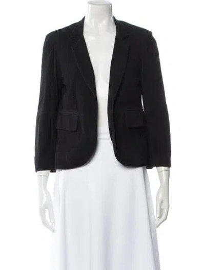 Pre-owned Zadig & Voltaire Suede Blazer In Black