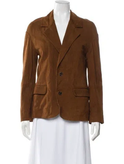 Pre-owned Zadig & Voltaire Suede Blazer In Brown