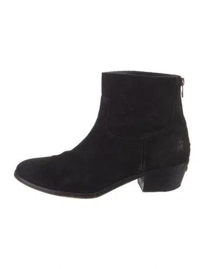 Pre-owned Zadig & Voltaire Suede Boots In Black