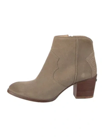 Pre-owned Zadig & Voltaire Suede Boots In Neutral