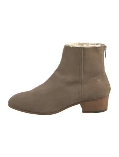 Pre-owned Zadig & Voltaire Suede Boots In Neutral