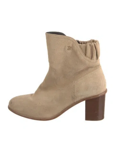 Pre-owned Zadig & Voltaire Suede Boots In Neutral