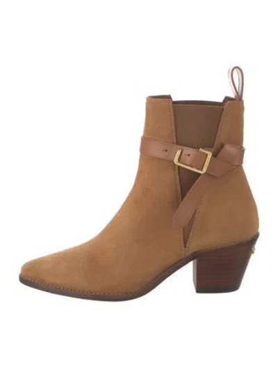 Pre-owned Zadig & Voltaire Suede Chelsea Boots In Brown