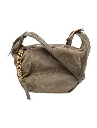 Pre-owned Zadig & Voltaire Suede Crossbody Bag In Neutral