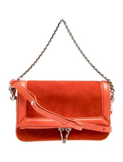 Pre-owned Zadig & Voltaire Suede Crossbody Bag In Orange