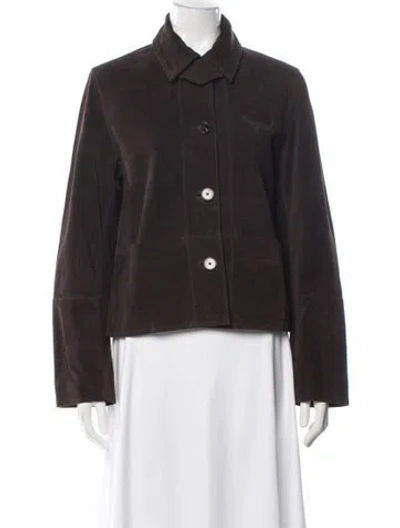 Pre-owned Zadig & Voltaire Suede Jacket W/ Tags In Brown