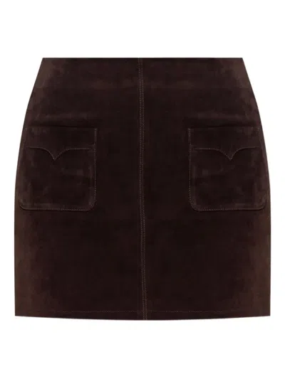 ZADIG & VOLTAIRE SUEDE MINI SKIRT