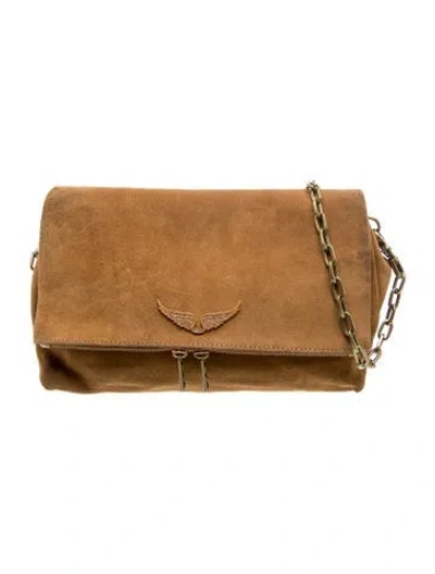 Pre-owned Zadig & Voltaire Suede Shoulder Bag In Brown