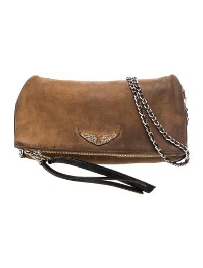 Pre-owned Zadig & Voltaire Suede Shoulder Bag In Brown