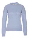 Zadig & Voltaire Cici Ws Heart Patch Sweater In Blue