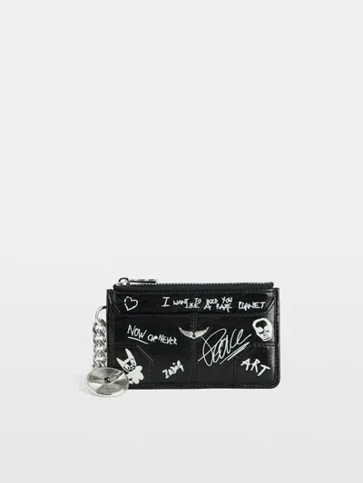 Zadig & Voltaire Sunny Card Holder In Black