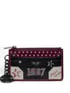 Zadig & Voltaire Sunny Card Punk Wallet In Black