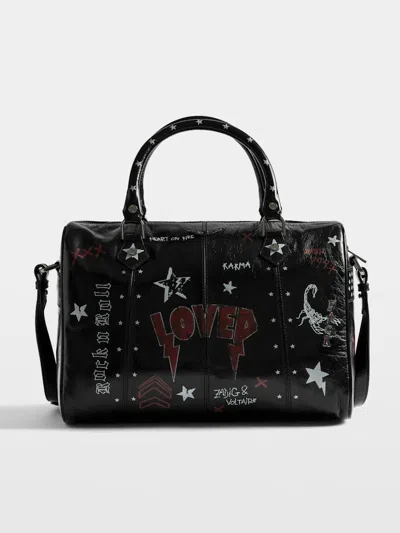 Zadig & Voltaire Sunny Medium Vibe Punk Bag In Black