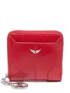 Zadig & Voltaire Sunny Mini Coin Wallet In Red