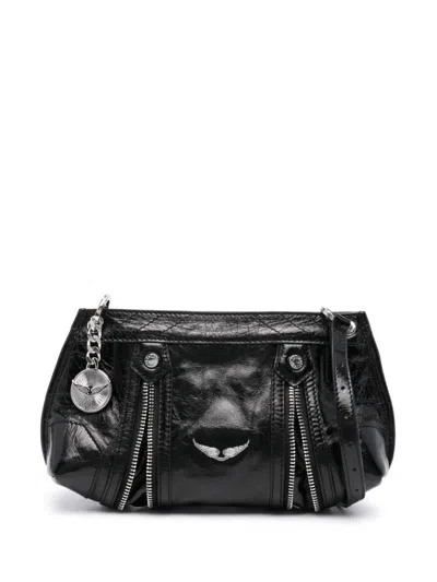 Zadig & Voltaire Sunny Mood Vintage Patent Crossbody In Black