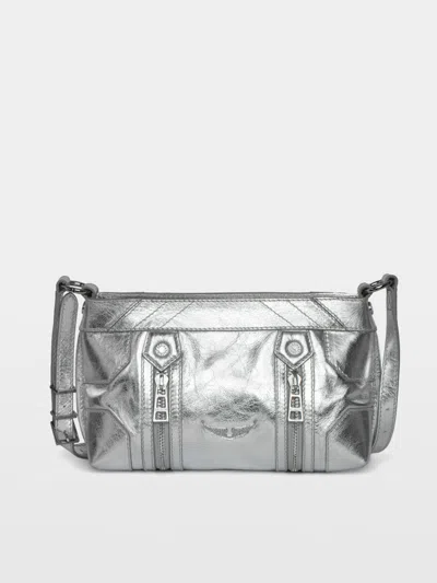 Zadig & Voltaire Sunny Mood Vintage Metal Bag In Silver