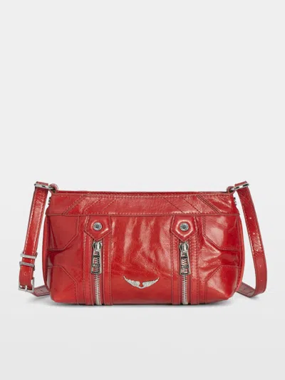 Zadig & Voltaire Sunny Mood Vintage Patent Bag In Red