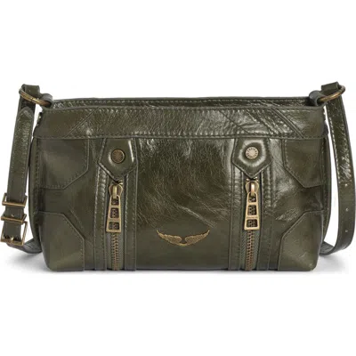 Zadig & Voltaire Sunny Mood Vintage Patent Crossbody Bag In Black