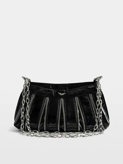 Zadig & Voltaire Sunny Mood Zip Bag In Black