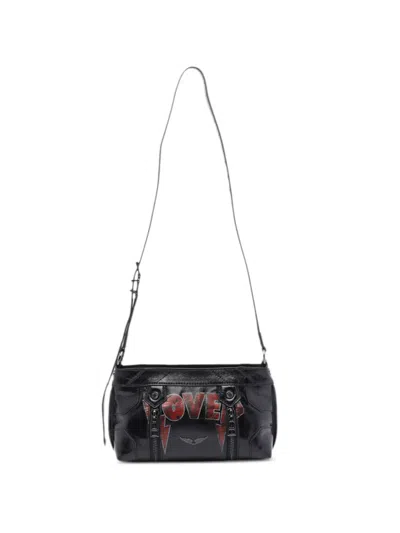 Zadig & Voltaire Sunny Mood Punk Crossbody Bag In Black