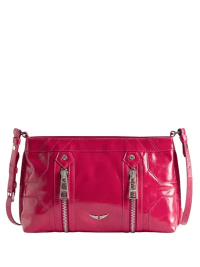 Zadig & Voltaire Sunny Moody Crossbody Satchel In Red