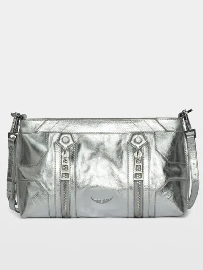 Zadig & Voltaire Sunny Moody Vintage Metal Bag In Silver