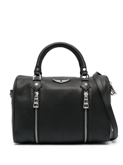 Zadig & Voltaire Sunny Swing Your Wings Tote Bag In Black