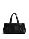 Zadig & Voltaire Sunny Grained Leather Shopper In Black
