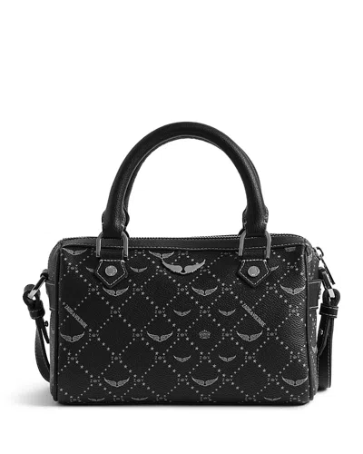 Zadig & Voltaire Sunny Vibe Extra Small Monogram Bag In Black