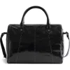 Zadig & Voltaire Womens Black Sunny Vibe Medium Patent-leather Tote Bag In Black