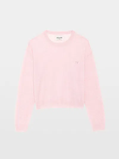 Zadig & Voltaire Swapy Cashmere Sweater In Pink