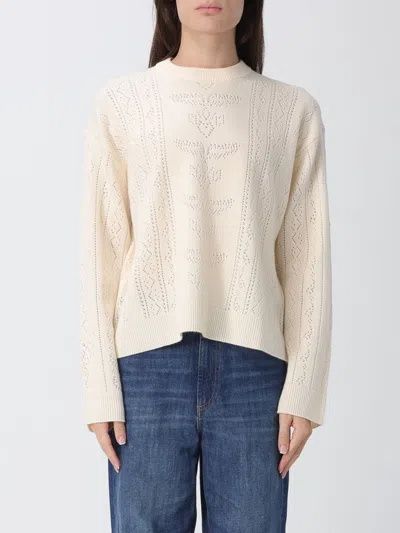 Zadig & Voltaire Markuz Pointelle Crewneck Sweater In White