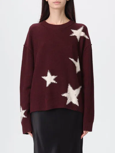 ZADIG & VOLTAIRE SWEATER ZADIG & VOLTAIRE WOMAN COLOR BURGUNDY,438117050