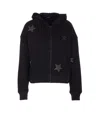 Zadig & Voltaire Knitwear With Hooded Design And Star Embellishments In Black
