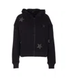 Zadig & Voltaire Knitwear With Hooded Design And Star Embellishments In Black