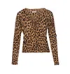 Zadig & Voltaire Manala Leo Print Cardigan In Animal Print