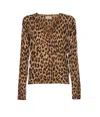 Zadig & Voltaire Manala Leo Print Cardigan In Animal Print