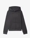 Zadig & Voltaire Womens Carbone Georgy Rhinestone-text Cotton-jersey Hooded Sweatshirt In Gray