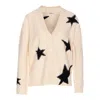 Zadig & Voltaire Womens Ecru Mirkaz Star-motif Cashmere Cardigan In Multi