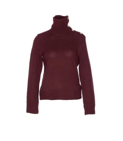 Zadig & Voltaire Nalma Bijoux Sweater In Burgundy