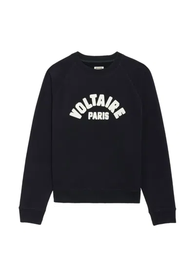 Zadig & Voltaire Sunco Voltaire Paris Sweatshirt In Black