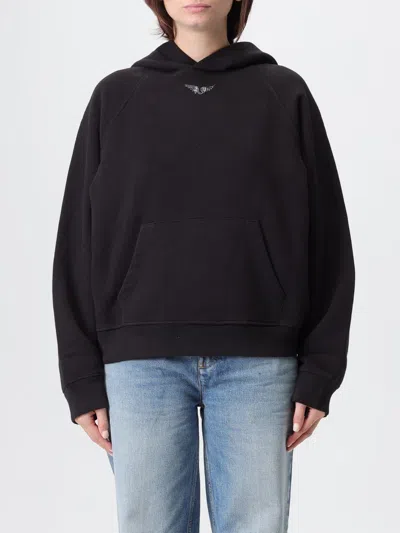 ZADIG & VOLTAIRE SWEATSHIRT ZADIG & VOLTAIRE WOMAN COLOR BLACK,H37853002