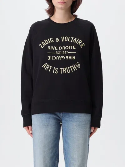 ZADIG & VOLTAIRE SWEATSHIRT ZADIG & VOLTAIRE WOMAN COLOR BLACK,H37856002