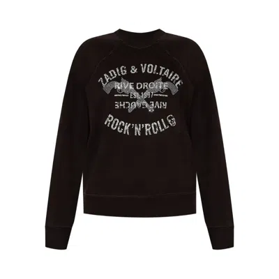 Zadig & Voltaire Sweatshirts Brown In Black
