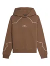 Zadig & Voltaire Sweeny Embroidered Hoodie In Brown