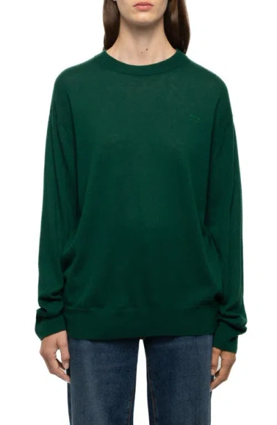 Zadig & Voltaire Swyna Logo-embellished Cashmere Sweater In Multi