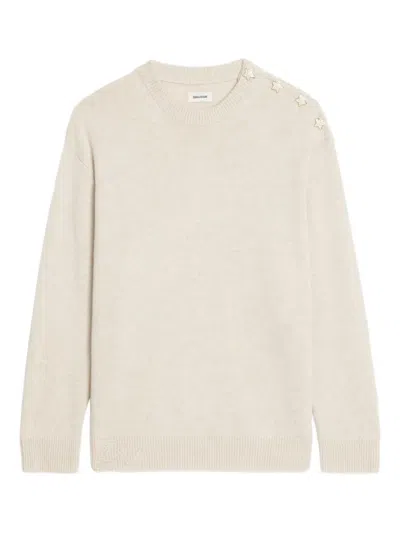 ZADIG & VOLTAIRE SWYNA LC BIJOUX STAR-EMBELLISHED SWEATER