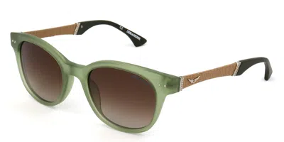 Zadig & Voltaire Szv007 998m Occhiali Da Sole Verdi Per Uomo In Green
